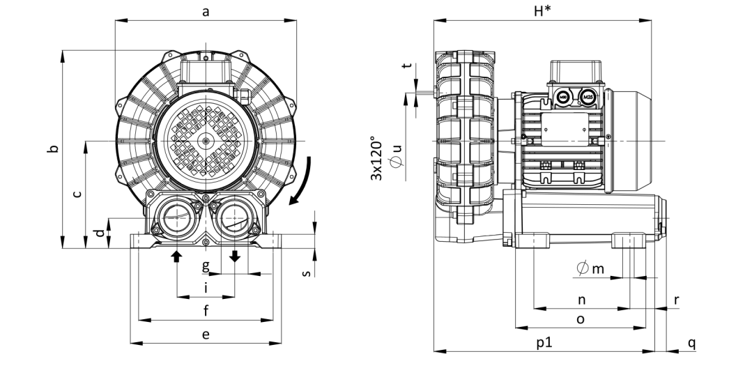 Габаритные размеры (чертеж) FPZ SCL R40 MD 2.2